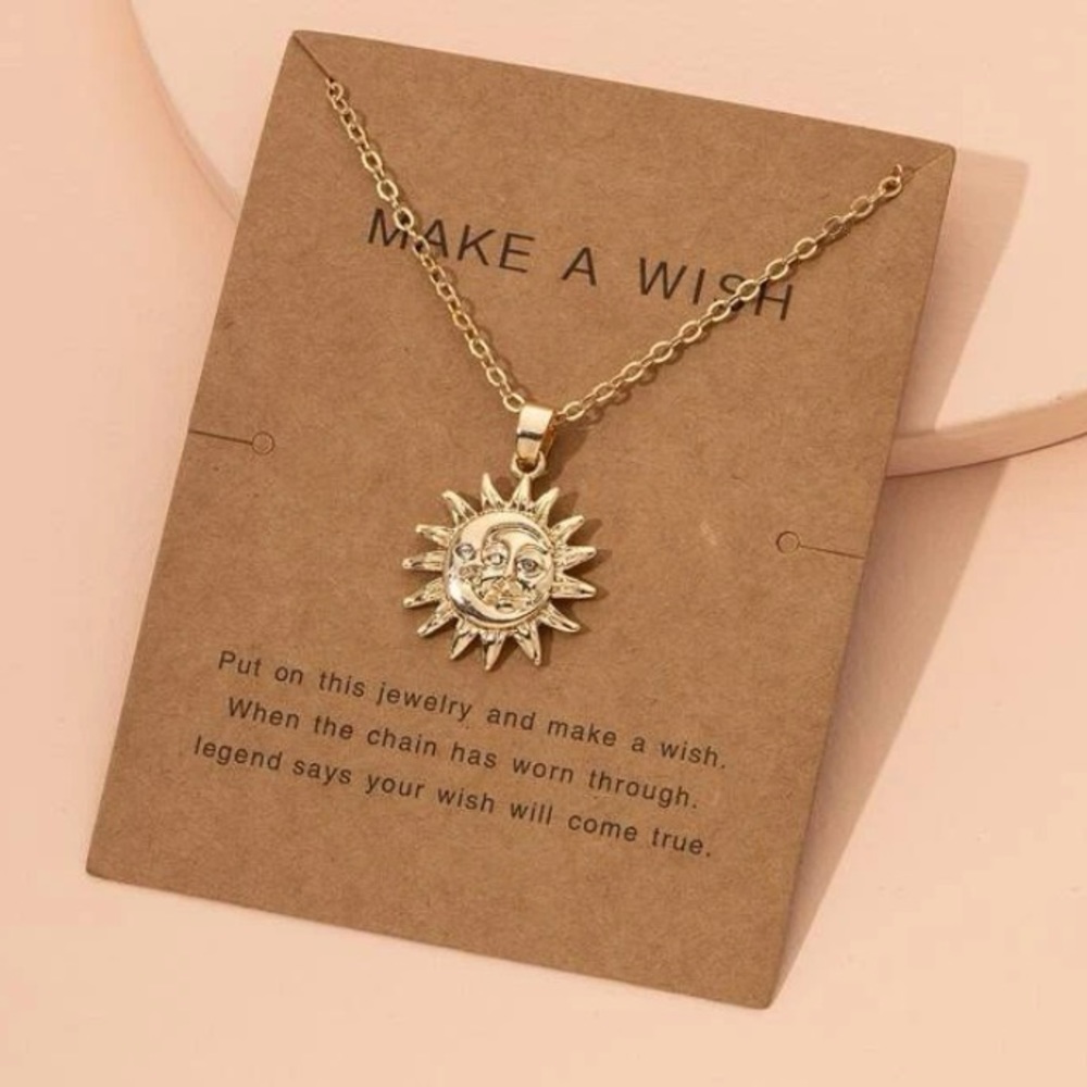 SUN ☀️and MOON CHARM Necklace NWT